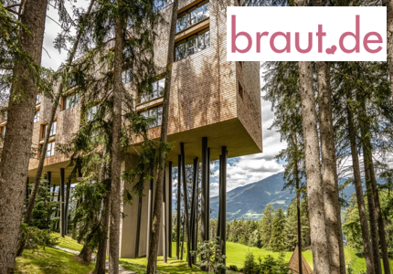 Braut Magazin Baumhotel in Südtirol 2024 - Gewinnspiel