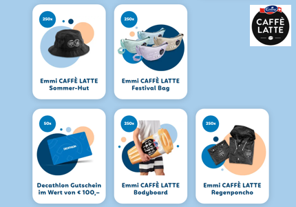 Emmi Caffe Latte Parookaville Festival 2024 - Gewinnspiel