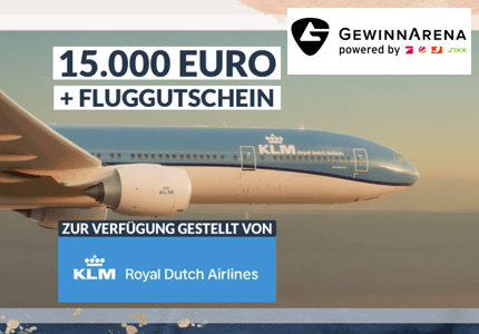 Gewinnarena 15.000 Euro Fluggutschein 2024 - Gewinnspiel