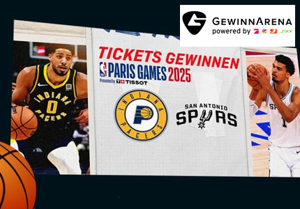 Gewinnarena NBA Tickets Paris Game 2024 - Gewinnspiel