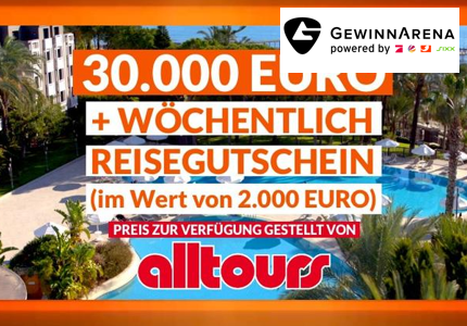 Gewinnarena 30.000 Euro + Reisegutschein 2025 - Gewinnspiel