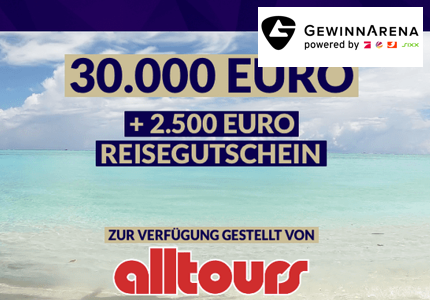 Gewinnarena alltours  30.000 Euro Reisegutschein 2024 - Gewinnspiel