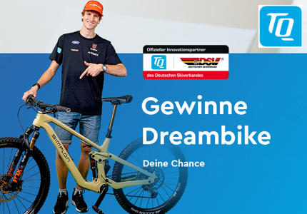 TQ-Systems Dreambikes von Karl Geiger 2024 - Gewinnspiel