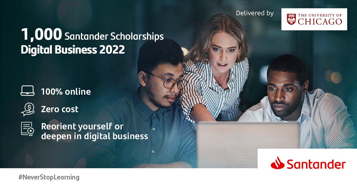 Santander Scholarships Skills Digital Business 2022 myStipendium